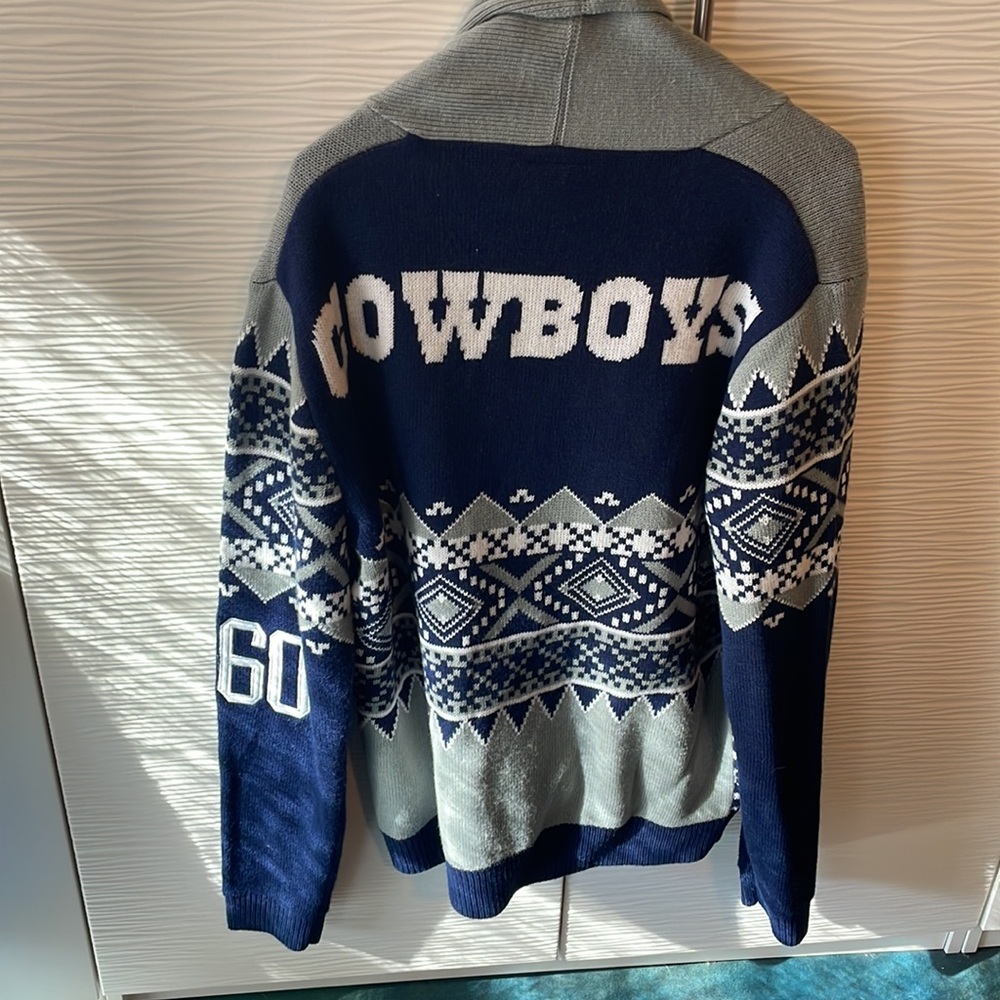 Official NFL  Dallas Cowboys vintage cardigan embroidered and embellished NEW - Picture 5 of 6